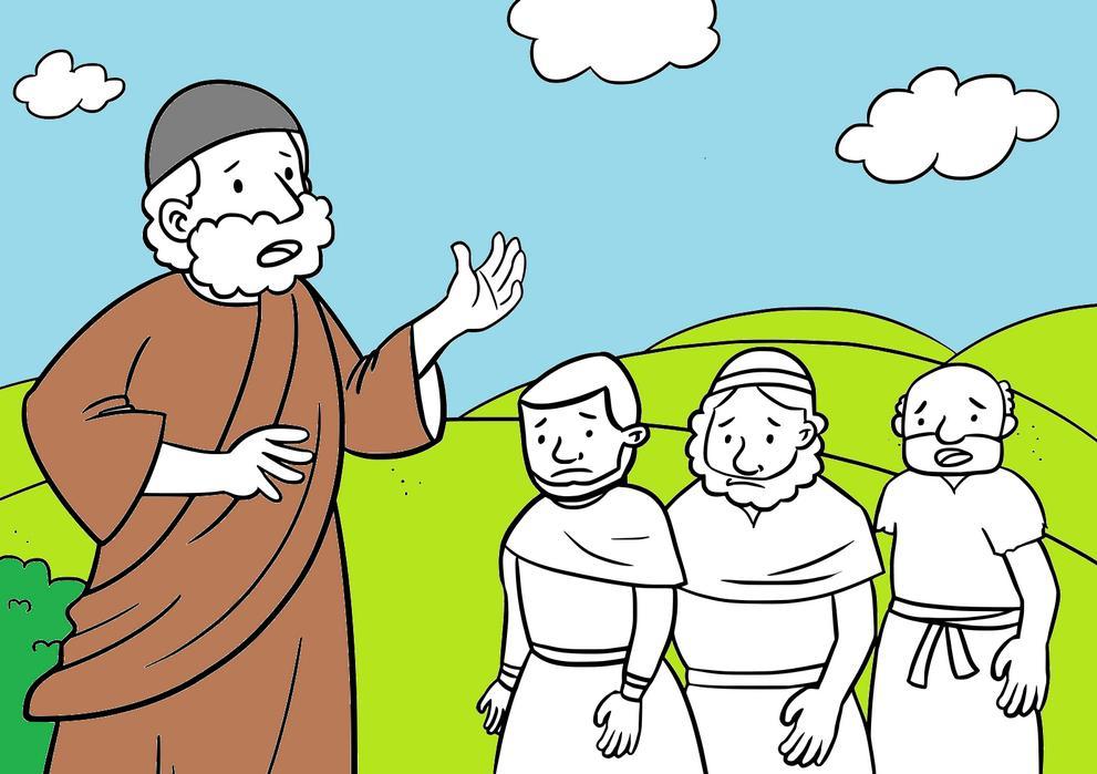 Biblická omalovánka s motivem ze Starého zákona